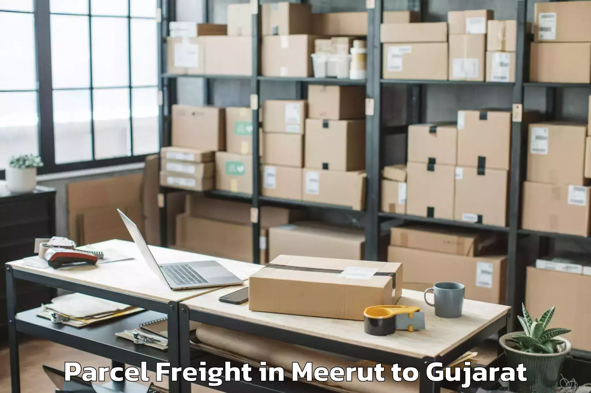 Expert Meerut to Marwadi University Rajkot Parcel Freight